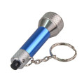 Bright LED Light Logo Printed Mini Flashlight with Keyring